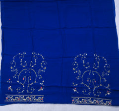 Organza Blue Unstitched Suit