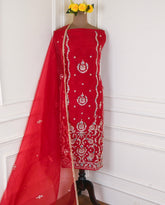 Glass Red Unstitched Suit