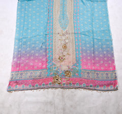 Crush Sky Blue Unstitched Suit