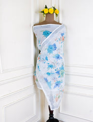 Kota Doria White Unstitched Suit