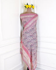 Crepe Dusky Pink Unstitched Suit