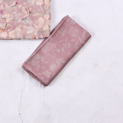 Muslin Dusky Pink Unstitched Suit