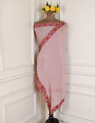 Crepe Rose gold Unstitched Suit