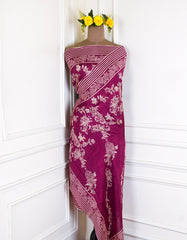 Muslin Pink Unstitched Suit