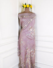 Muslin Dusky Pink Unstitched Suit
