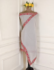 Crepe silver Unstitched Suit