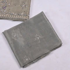 Glass Shimmer Silver Unstitched Suit