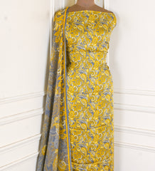 Chinon Yellow Unstitched Suit