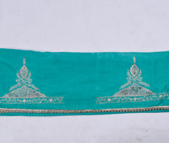 Raw Silk Ferozi Unstitched Suit