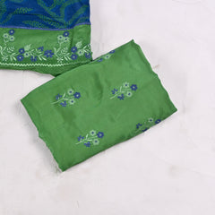 Georgette Blue Unstitched Suit