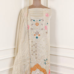 Shimmer Golden Unstitched Suit