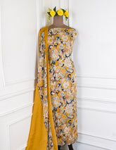 Tista Chinon Yellow Unstitched Suit