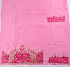 Raw Silk Pink Unstitched Suit
