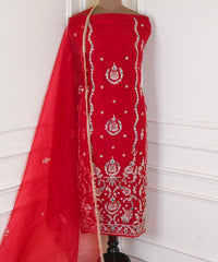 Glass Red Unstitched Suit