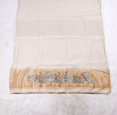 Mul Cotton Off-White Unstitched Suit