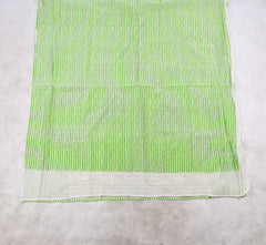 Chanderi Silk Parrot Green Unstitched Suit