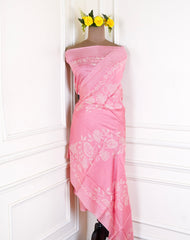 Muslin Pink Unstitched Suit