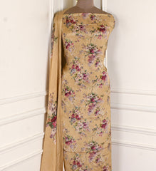 Chinon Pastel Yellow Unstitched Suit