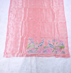 Giraffe Shimmer Peach Unstitched Suit