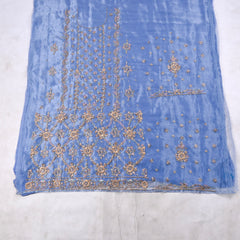 Glass Powder Blue Unstitched Suit