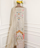 Shimmer Golden Unstitched Suit