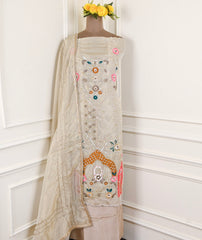 Shimmer Golden Unstitched Suit