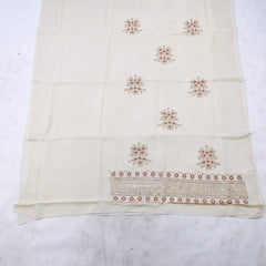 Organza Beige Unstitched Suit