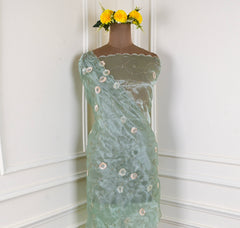 Glass Green Unstitched Suit