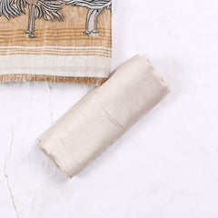 Mul Cotton Off-White Unstitched Suit