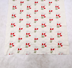 Cotton White Unstitched Suit