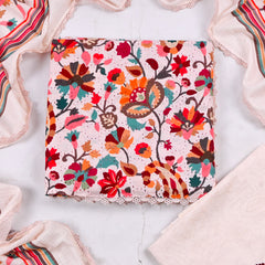 Cotton Multicolor Unstitched Suit