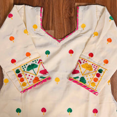 Jago Lehenga Readymade White Suit