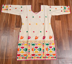 Jago Lehenga Readymade White Suit