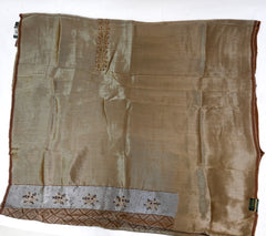 Giraffe Shimmer Brown Unstitched Suit