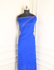 Twill Organza Blue Unstitched Suit