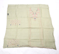 Twill Organza Pista Green Unstitched Suit