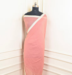 Twill Organza Baby Pink Unstitched Suit