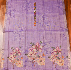 Linen Lavender Unstitched Suit