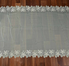 Muslin Green Unstitched Suit
