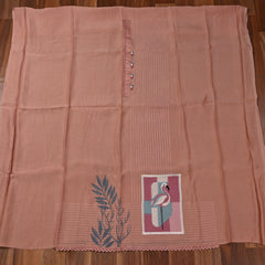Mul Cotton Pink Unstitched Suit