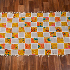 Cotton Yellow Mustard Unstitched suit