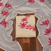 Cotton Pink Unstitched suit