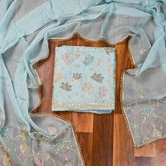 Organza Firoze Unstitched Suit