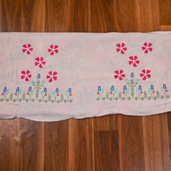 Pure Muslin Pink Unstitched Suit