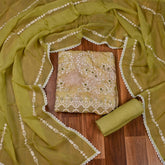 Burberry Mehandi Unstitched Suit