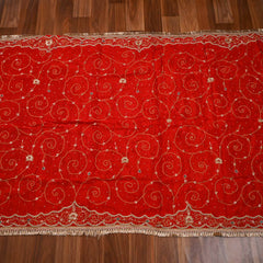 Crepe Red Unstitched Suit