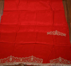 Crepe Red Unstitched Suit