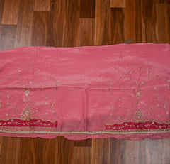 Glass Shimmer Pink Unstitched Suit