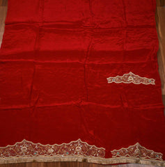 Crepe Maroon Unstitched Suit