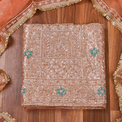 Shimmer Peach Unstitched Suit